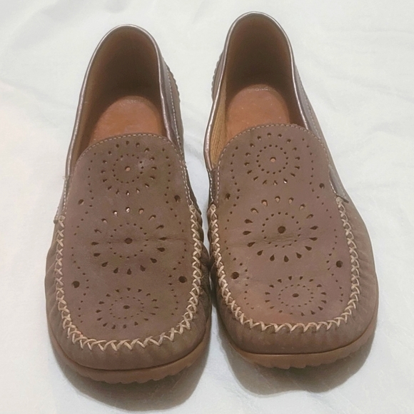 Gabor Women's Tan soft mokassin handmade shoes size 4.5 Made in Portugal - Picture 8 of 10